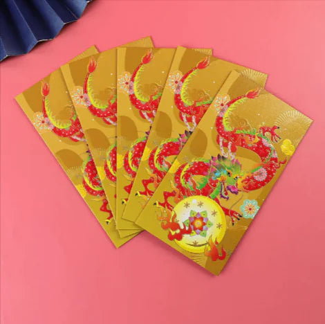 2024 Year of the Dragon Chinese New Year Red Envelopes – Festive National Style