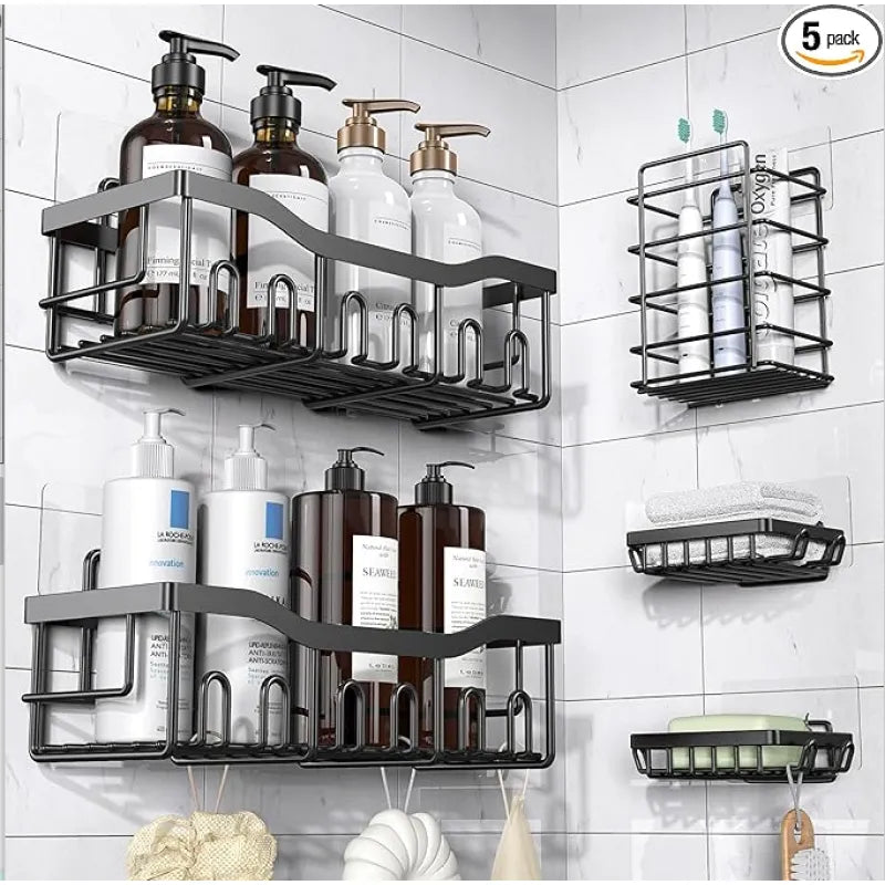 Bathroom Punch-free Storage Rack Wall-mounted Wall Mount