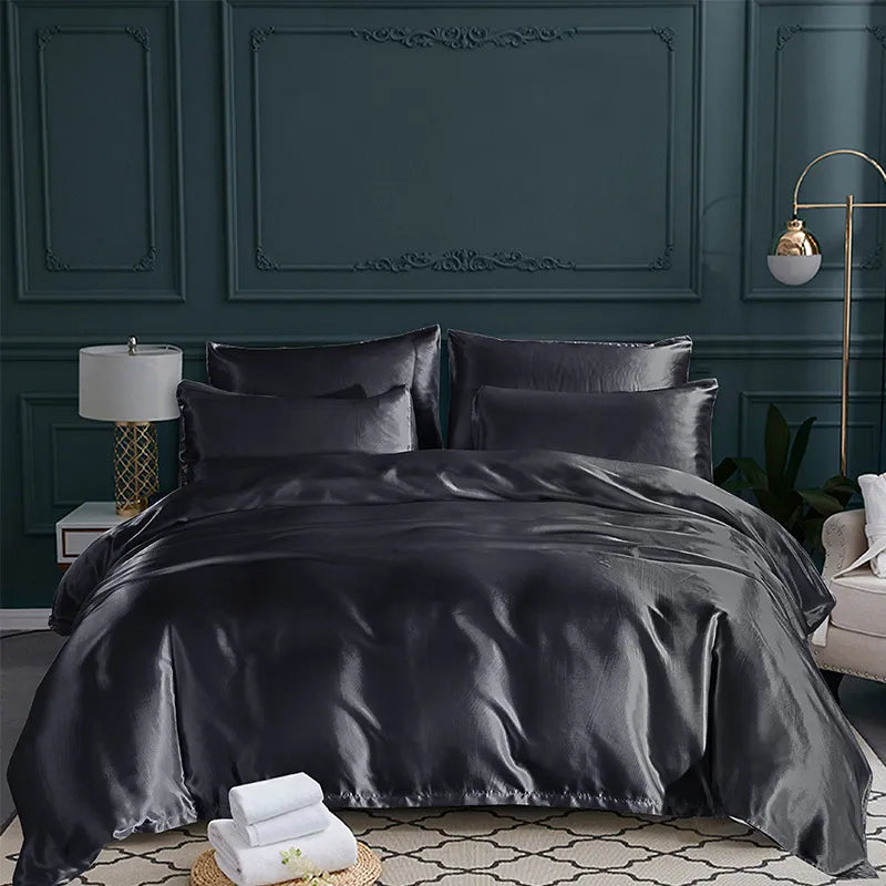 Satin Quilt Cover Pillowcase