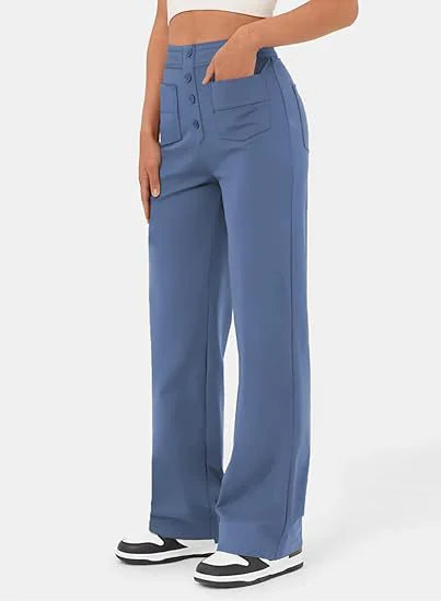 High Waist Wide Leg Baggy Trousers