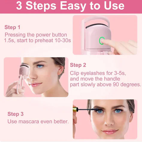 Rechargeable Portable Heated Eyelash Curler