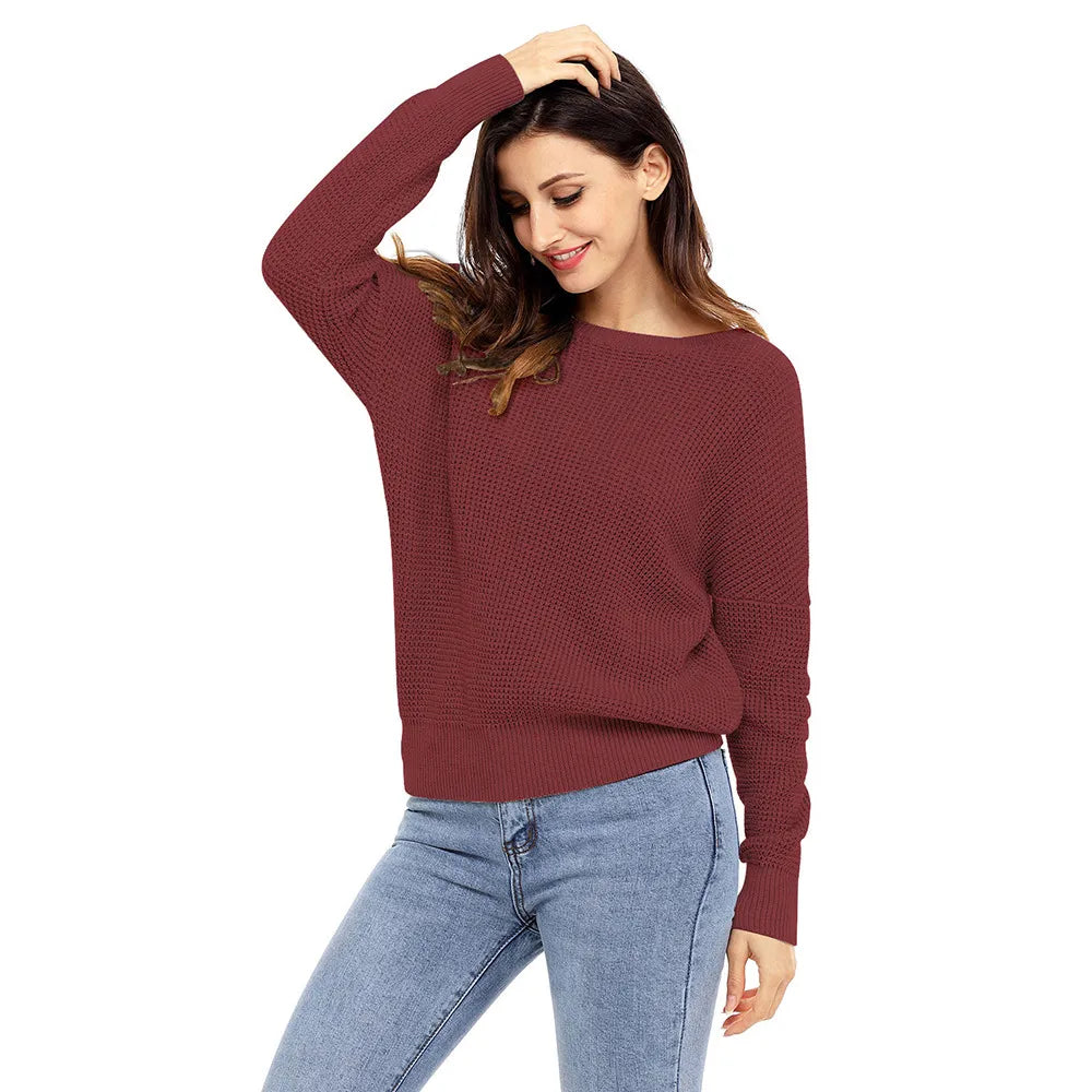 Loose Round Neck Pullover Sweater