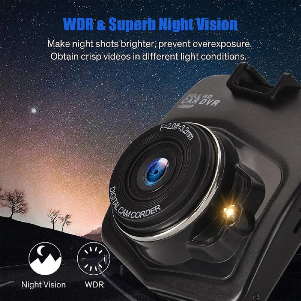 2.4'' Full HD 1080P Dash Cam Car DVR Front or Rear Camera Night Vision G-sensor