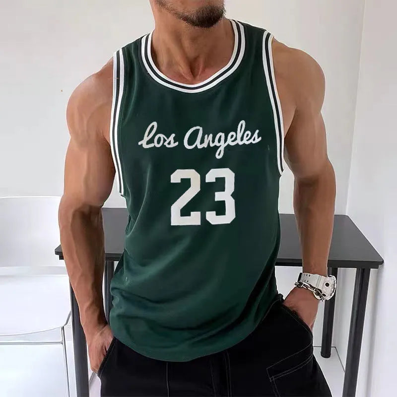 Mesh Quick-Drying Retro Sports Jersey Men