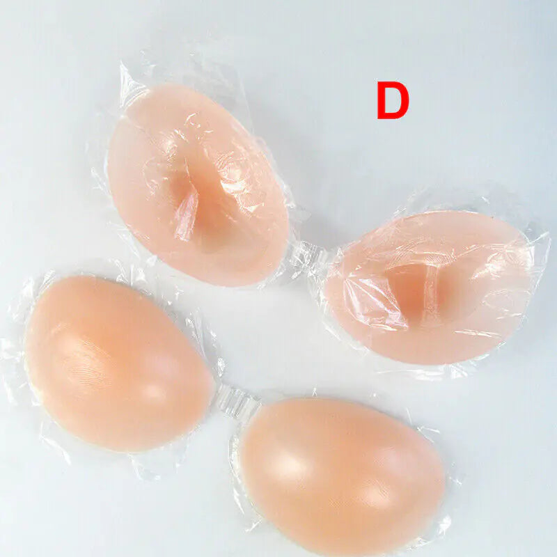 Silicone Self-Adhesive Stick On Gel Push Up Strapless Backless Invisible Bras US