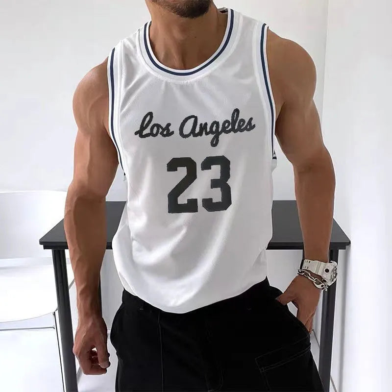 Mesh Quick-Drying Retro Sports Jersey Men