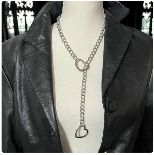 Retro Punk Metal Chain Necklace