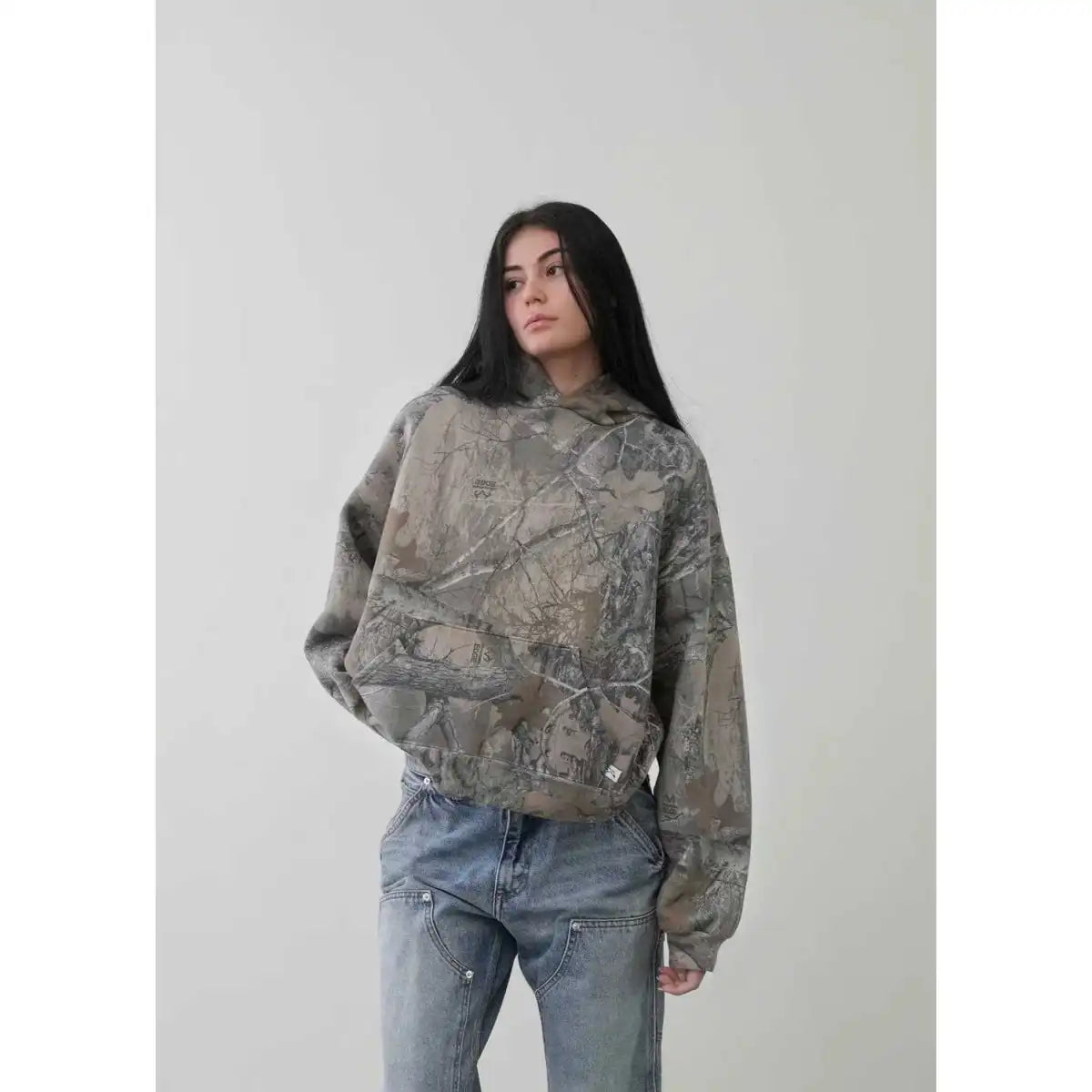 Camouflage Retro Hip Hop Loose Hooded Sweater