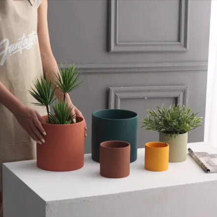 Colorful Ceramic Planter Pot