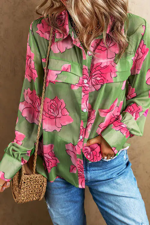 Rosy Long Sleeve Shirt-