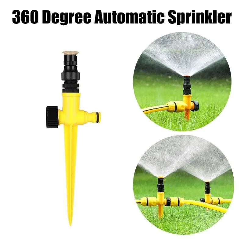 360° Rotation Auto Irrigation System Garden Lawn Sprinkler Patio Save Water USA