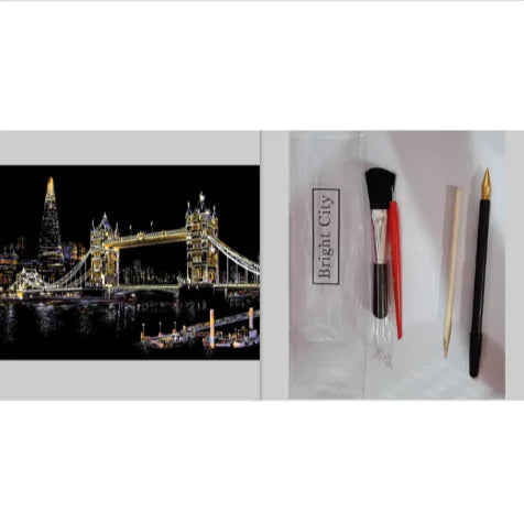 City Night Scratch Art Kit