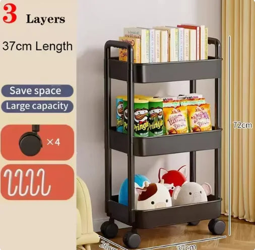 Multi-Layer Rolling Storage Cart