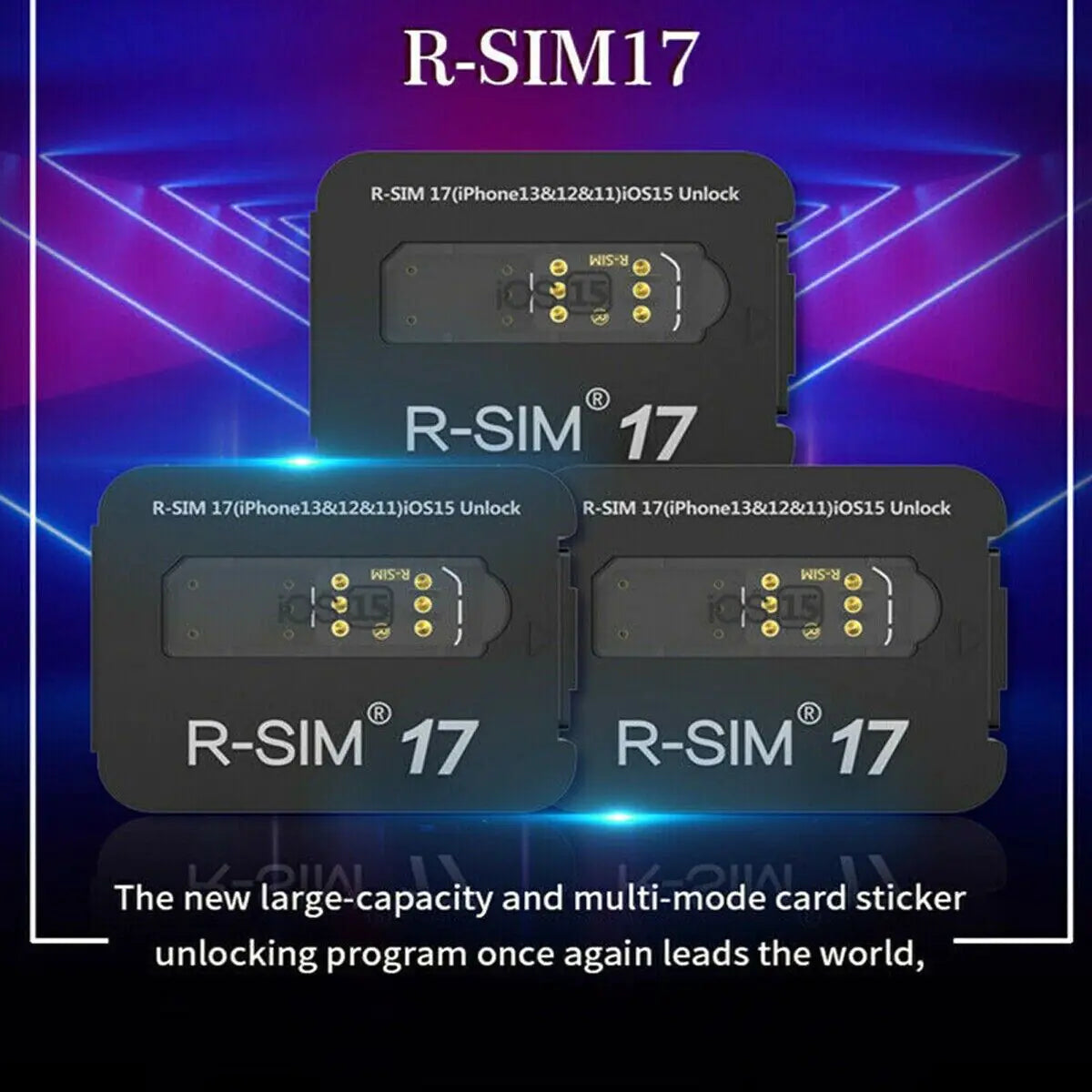 R-SIM17 2022 RSIM Nano Unlock Card For iPhone 13 12 11 Pro Max X XR iOS15 RSIM17