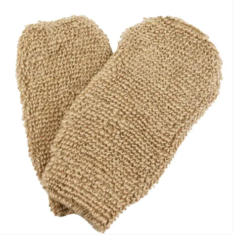 Jute Foaming Bath Gloves