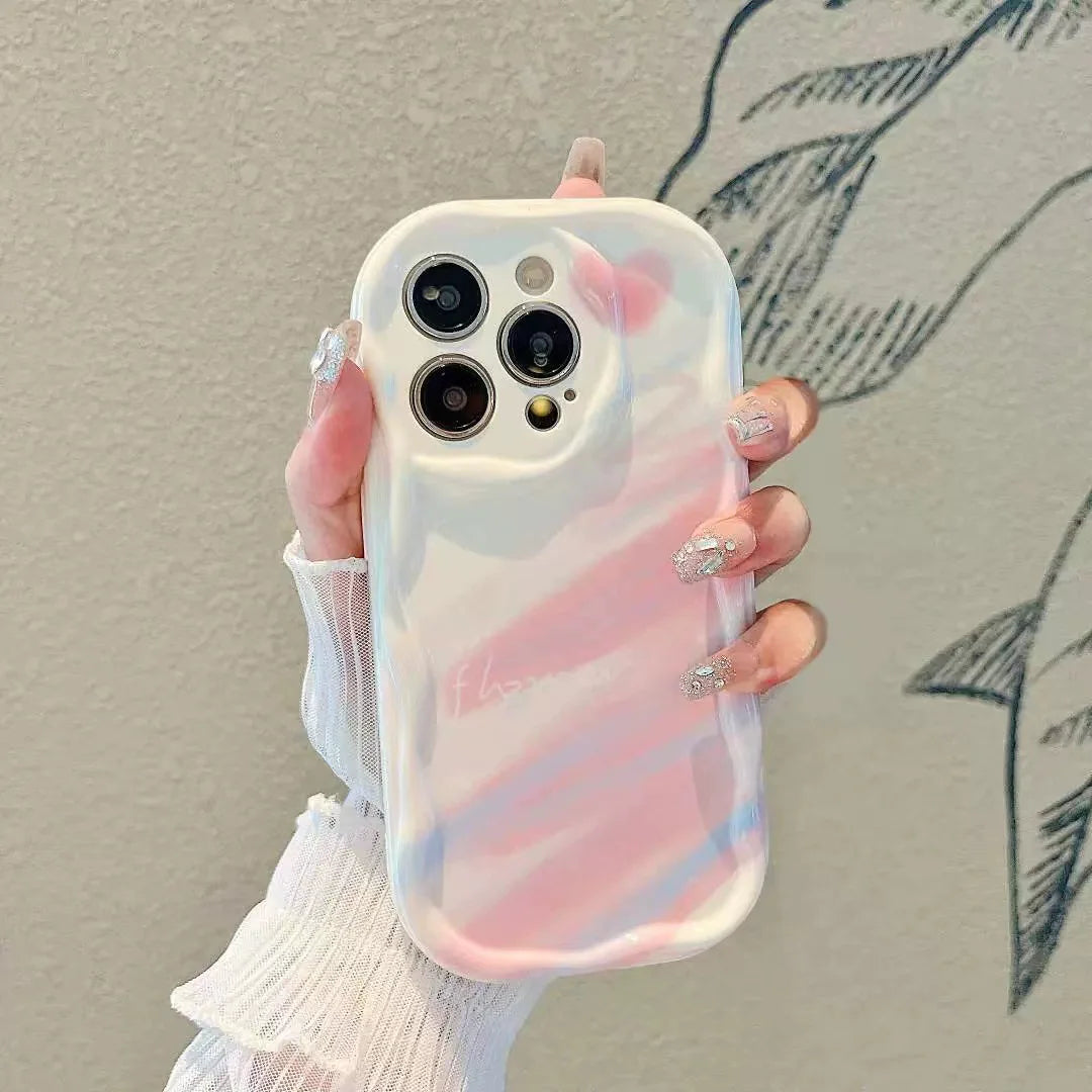 Cream Shell Curved Phone Case