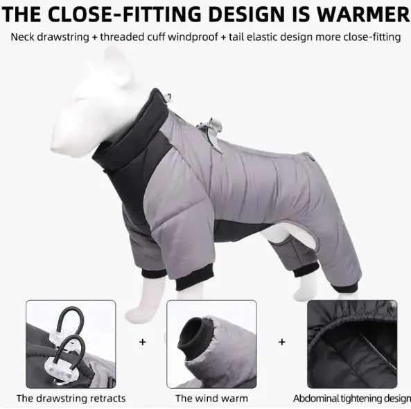 Dog Jumpsuit Coat for Winter