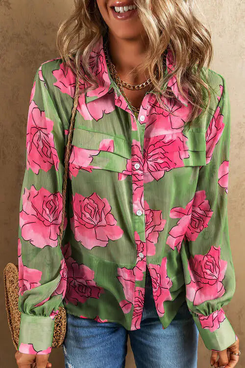 Rosy Long Sleeve Shirt-