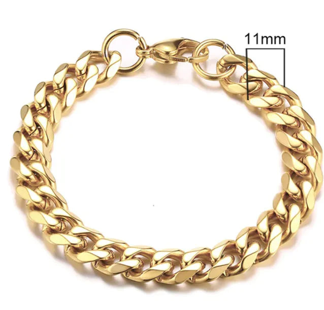 Gold Plated Cuban Chain Bracelet