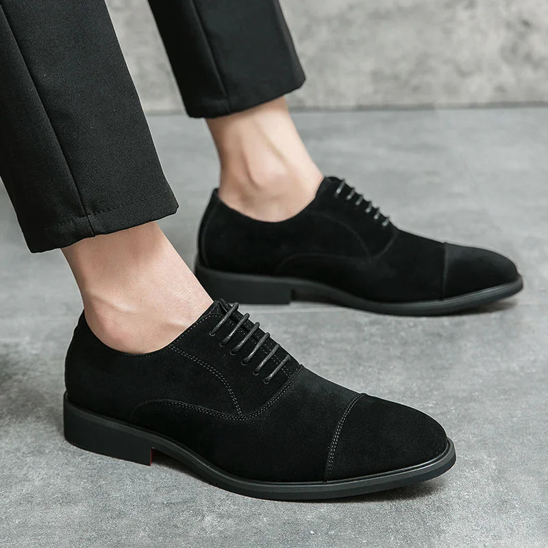 Frosted Business Casual Leather Shoes