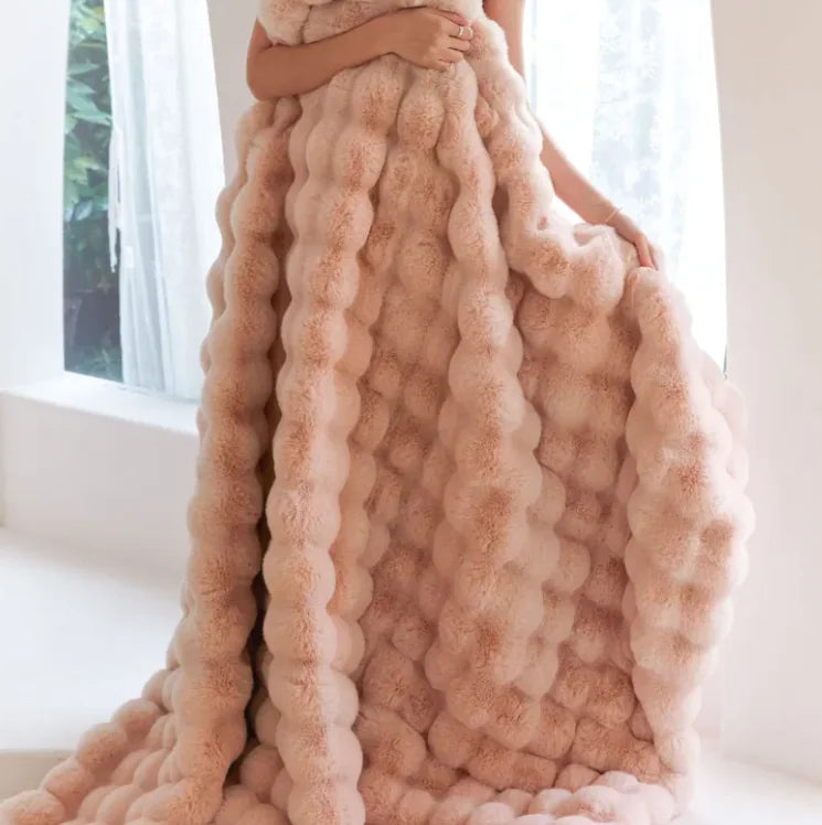 Fur Rabbit Hair Blanket