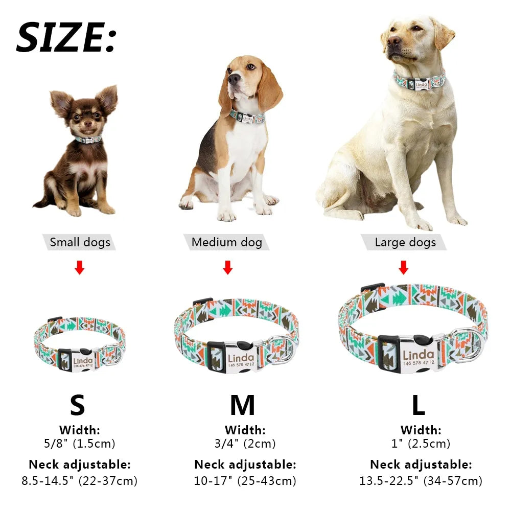 Customizable Anti-Lost Pet Dog Collar