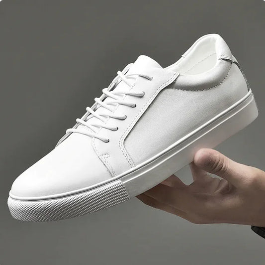 Men's Solid Leather Sneakers