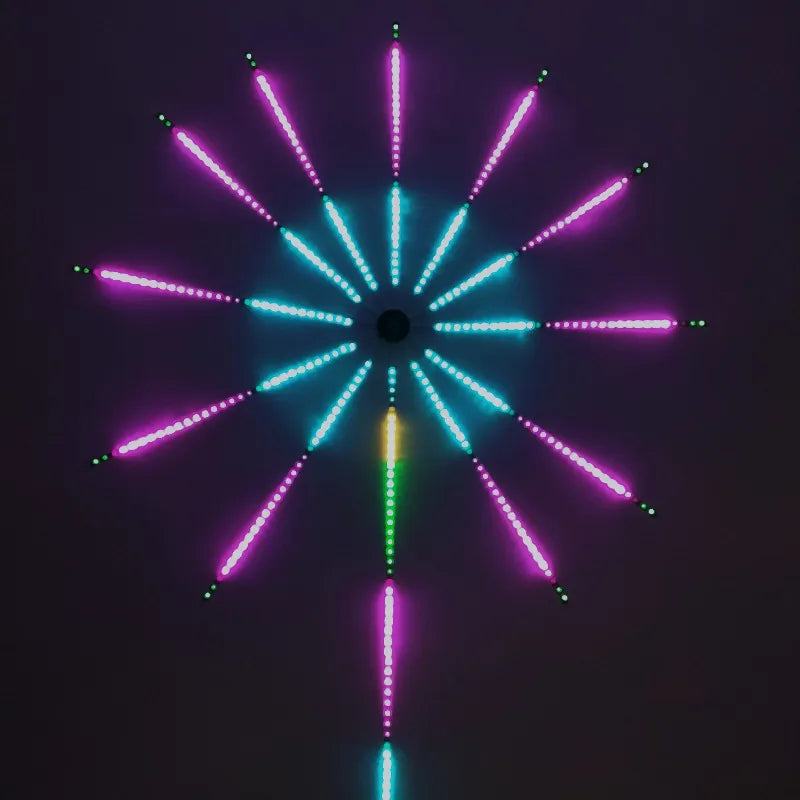 LED Fireworks Drum Light