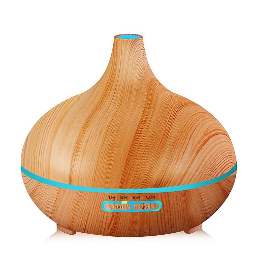 AromaGlow Wood Grain Lamp