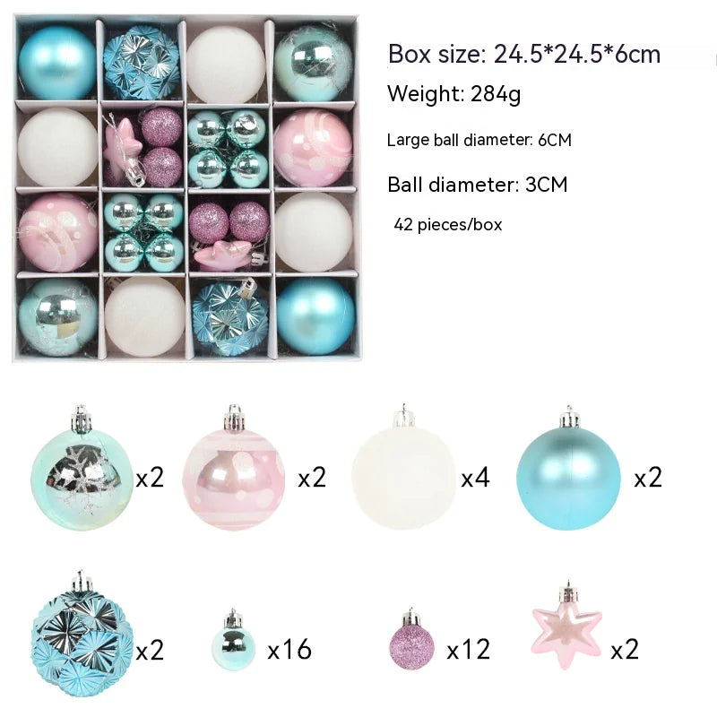 Colorful Christmas Ornament Ball Set