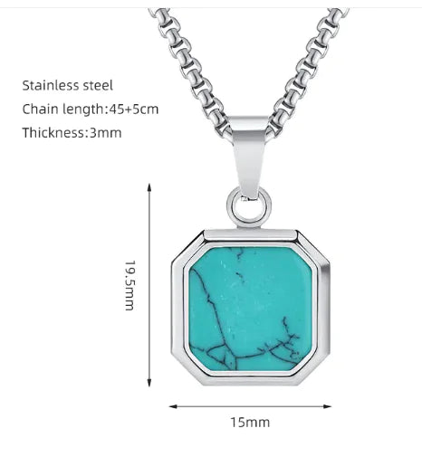 TurquoiseSquare Pendant