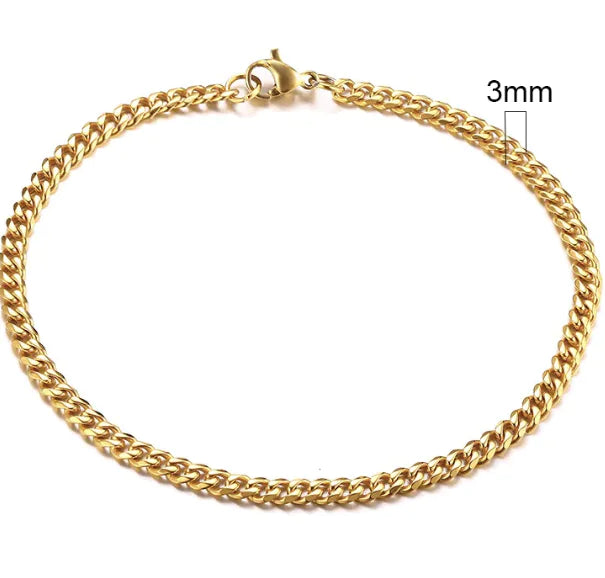 Gold Plated Cuban Chain Bracelet