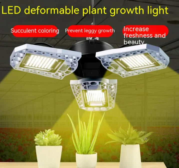 Three Leaves Folding Led Plant Growth Lamp