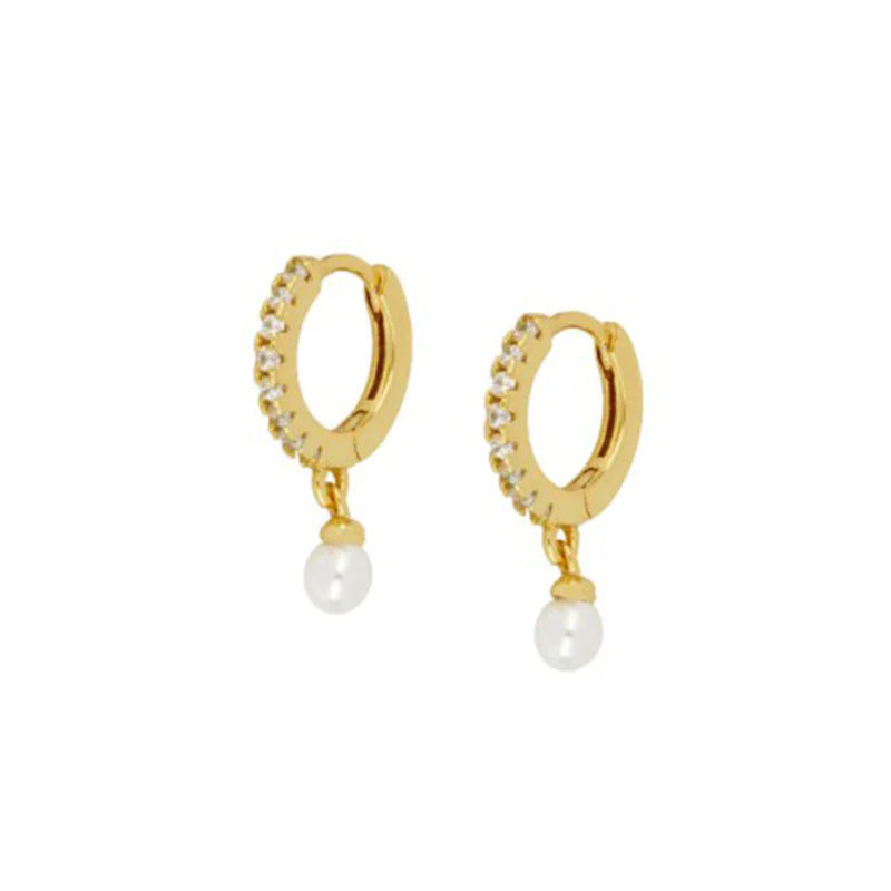 Silver Pearl Drop Earrings