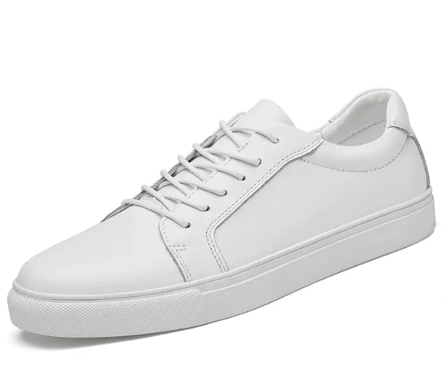 Men's Solid Leather Sneakers