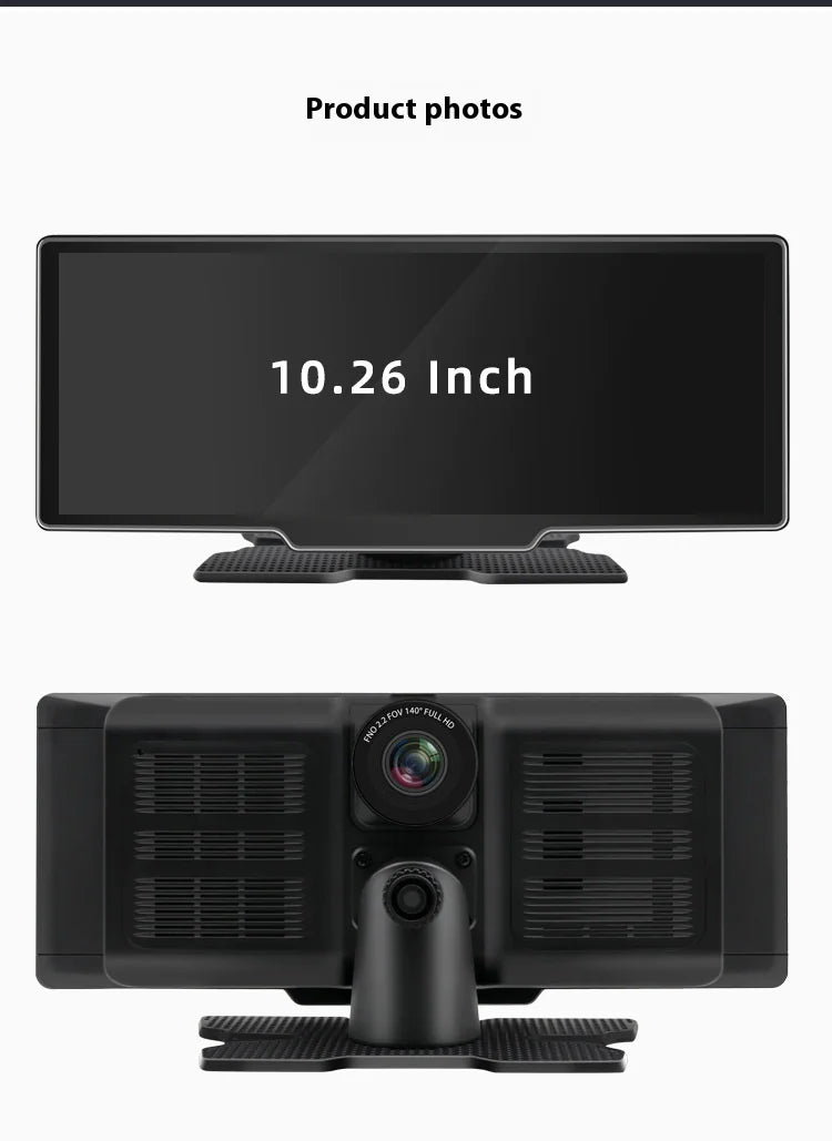 4K Double Recording Car Camera with CarPlay & IPS Screen