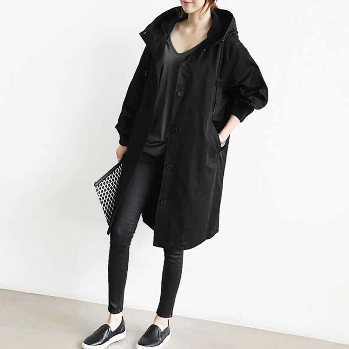 Oversized Women's Korean Style Slim Windbreaker