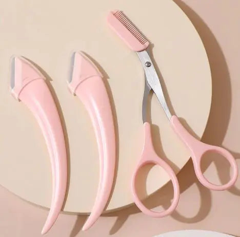 Eyebrow Scissors with Comb and Brow Trimmer