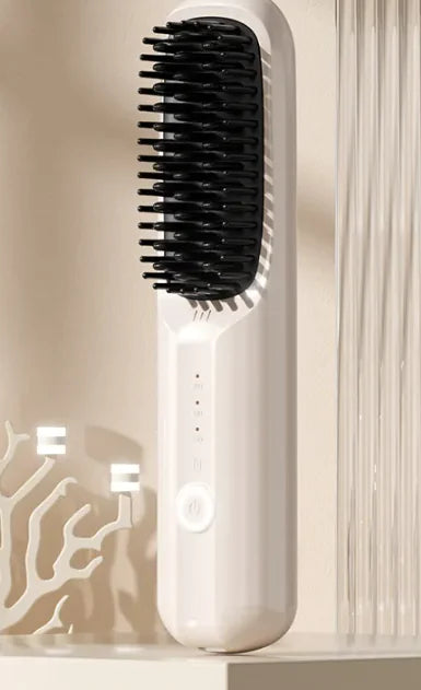 LCD USB Charging Ceramic Heating Electric Portable Straight Comb