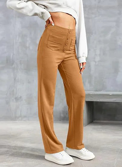 High Waist Wide Leg Baggy Trousers