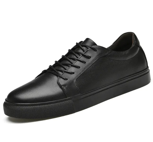 Men's Solid Leather Sneakers