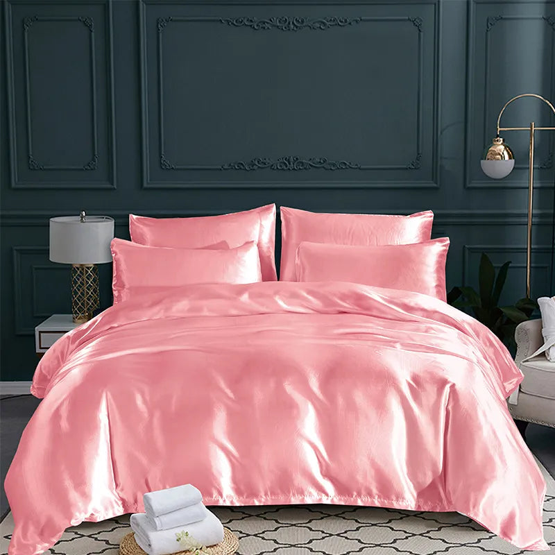 Satin Quilt Cover Pillowcase