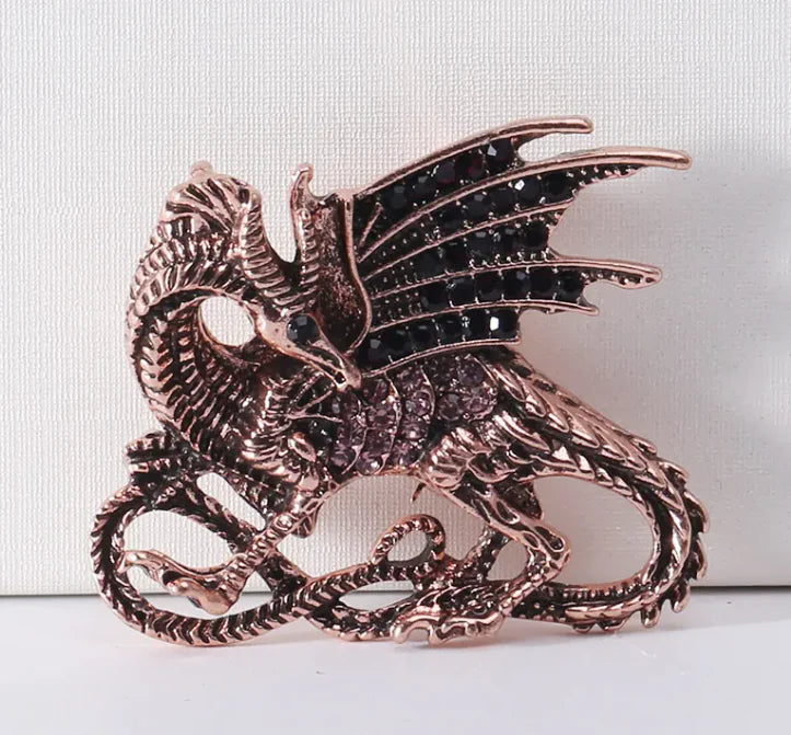 Fire Dragon Style Brooch