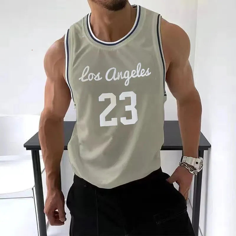 Mesh Quick-Drying Retro Sports Jersey Men