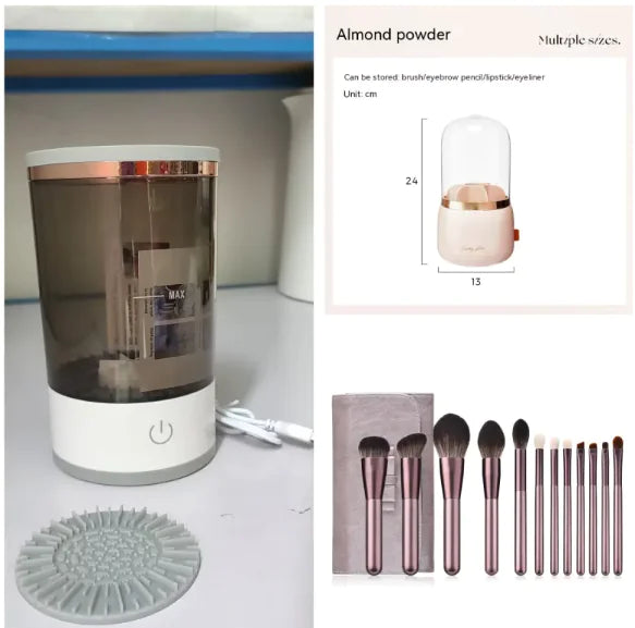 Electric Makeup Brush Cleaner with USB Charging