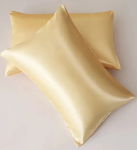 Silk-like Solid Color Pillowcase