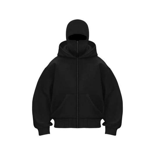 Fleece-lined Double Hooded Sweater