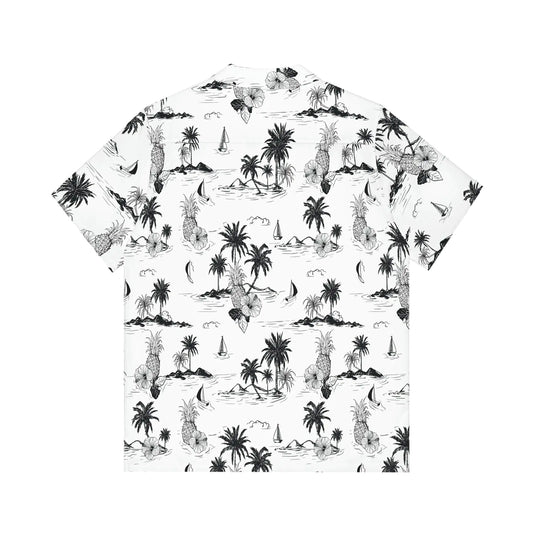 Men's Tropical Vintage Print Hawaiian Shirt