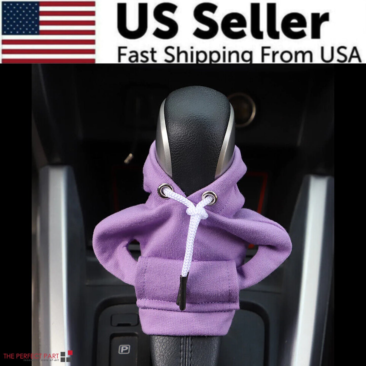 Car Gear Shift Cover Mini Hoodie Gear Shift Cover for Car Shifter Interior Trim