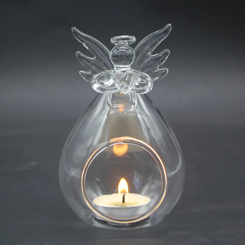 Angel Light Glass Candle Holder